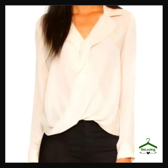 L'AGENCE Tops - L'AGENCE Medium Cream long sleeve top